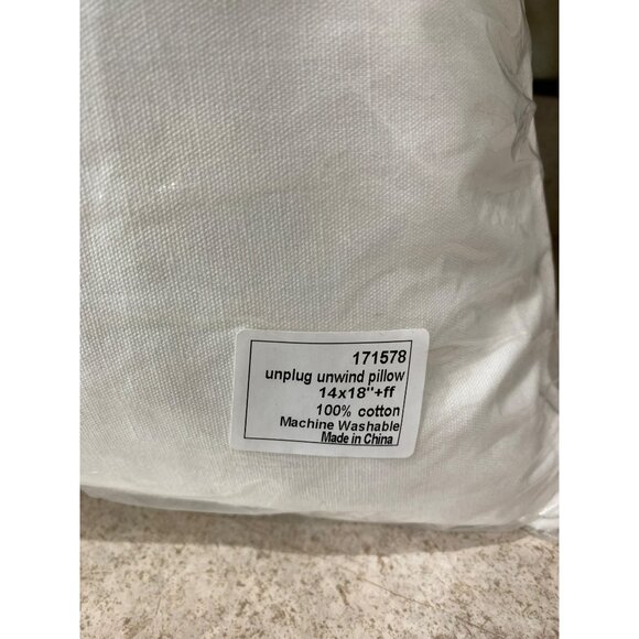 New Grandin Road Unplug Unwind Pillows 14x18 - Picture 5 of 5
